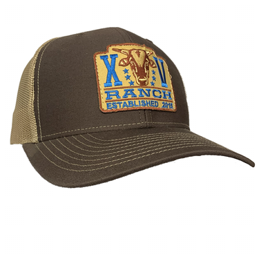 JB XV Ranch Brown Khaki Mesh Precurved